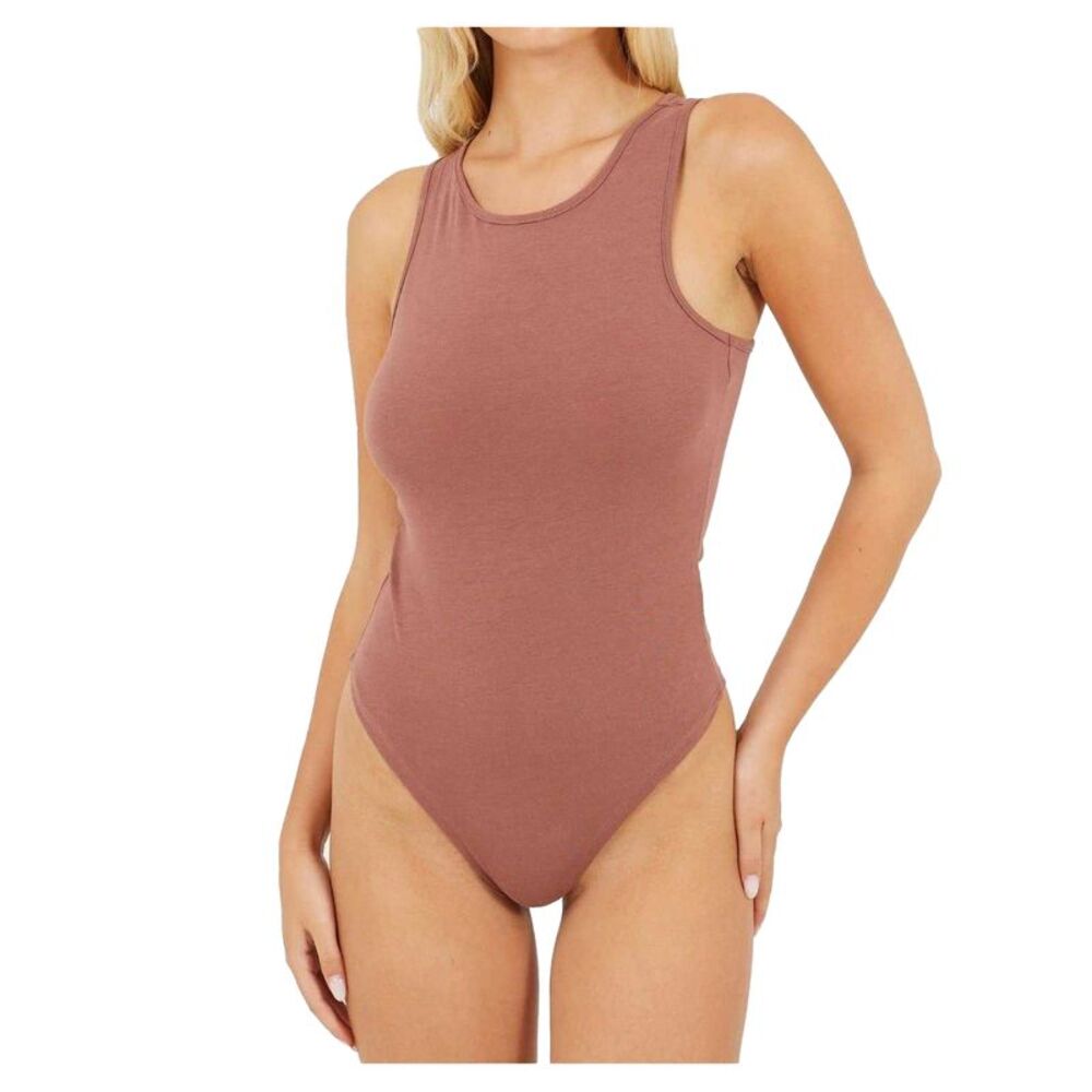 Brave Soul Womens/Ladies Jersey Onesie / Dark Taupe